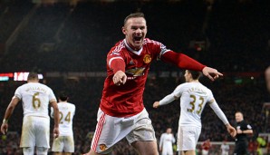 Wayne Rooney traf zuletzt beim Sieg gegen Swansea zum Sieg