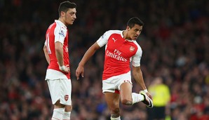 Mesut Özil und Alexis Sanchez sorgen für die kreativen Momente im Arsenal-Mittelfeld