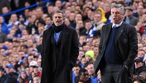 Carlo Ancelotti und Jose Mourinho waren beide schon bei Chelsea und Real Trainer
