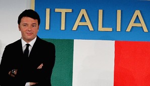 Der italienische Premier Matteo Renzi ist sehr fußballbegeistert