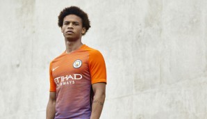 Leroy Sane im neuen Manchester-City-Trikot von Nike