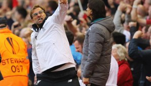 Jürgen Klopps Bilanz mit Liverpool gegen ManUnited: 1 Sieg, 1 Remis, 1 Niederlage