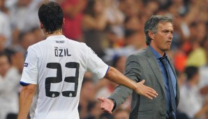 Mesut Özil und Jose Mourinho wärend ihrer gemeinsamen Zeit bei Real Madrid
