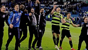 David Wagner feiert mit Huddersfield Town den Einzug ins Playoff-Finale