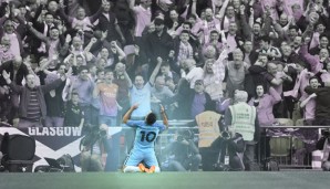 Sergio Agüero spielt bei Manchester City