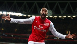 Platz 1: Thierry Henry (Arsenal) - 176 Tore in 258 Spielen