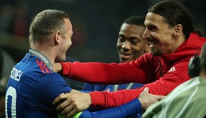 Zlatan Ibrahimovic und Wayne Rooney gewannen mit Manchester United die Europa League