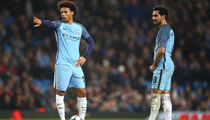 Manchester City peilt mit Leroy Sane und Ilkay Gündogan den Titel an