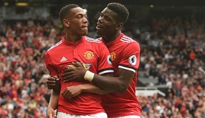 Bei Manchester United bilden Anthony Martial und Paul Pogba ein torgefährliches Duo