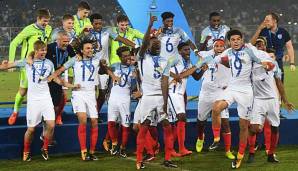 Die englische U17-Nationalelf holte sich den WM-Titel