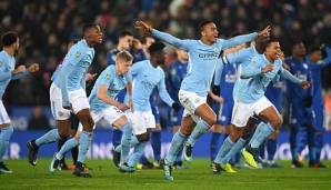Manchester City musste gegen Leicester lange um den Einzug ins League-Cup-Halbfinale bangen