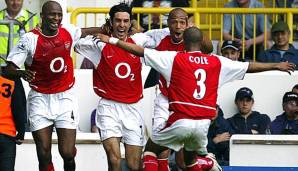 Der FC Arsenal gewann die Meisterschaft in der Saison 2003/04 ungeschlagen - und das im Stadion von Tottenham Hotspur.