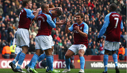 Auf Erfolgskurs: Aston Villa sägt in der Premier League am Thron der der großen Vier