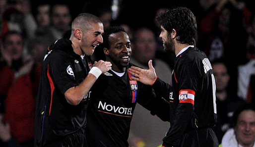 Karim Benzema, Sidney Govou, Juninho