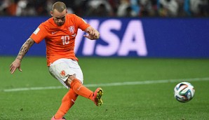 Bei der WM schaffte es Wesley Sneijder mit den Niederlanden auf Rang drei