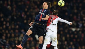 Zlatan Ibrahimovic im Spiel gegen den AS Monaco
