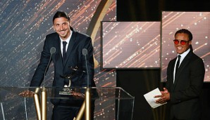 Zlatan Ibrahimovic gewann die Auszeichnung nach 2013 und 2014 bereits zum dritten Mal