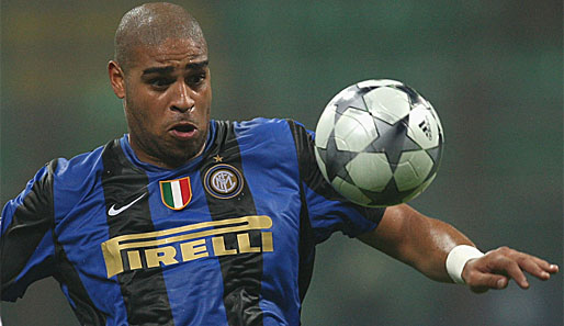 Adriano darf gegen Udine wieder für Inter Mailand ran