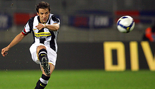 Alessandro Del Piero rettete Juventus mit einem Freistoß-Treffer
