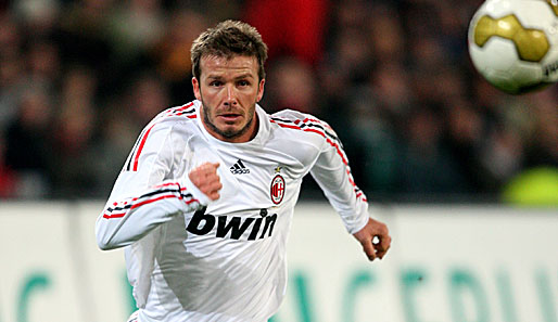 David Beckham erzielte bereits sein zweiten Serie-A-Tor für den AC Mailand