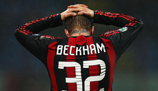 Wird Milan vorerst nicht zur Verfügung stehen: David Beckham