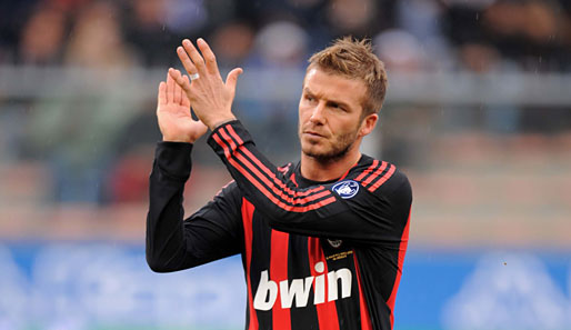 David Beckham kam im Winter auf Leihbasis von Los Angeles Galaxy zum AC Mailand