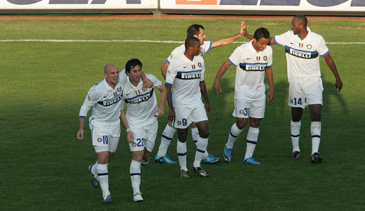 Die Spieler von Inter Mailand hatten erneut Grund zu jubeln