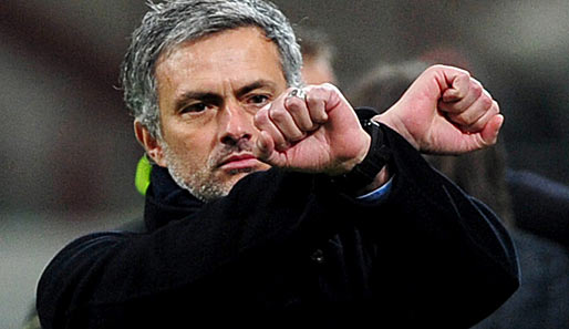 Abführen: Jose Mourinho oder den Schiedsrichter