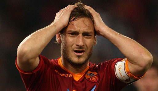 Francesco Totti erzielte in dieser Saison 12 Tore in 21 Spielen