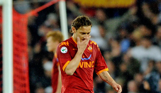 Francesco Totti wurde im Coppa-Italia-Finale mit Rot vom Platz geschickt