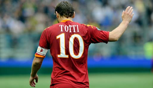 Francesco Totti wurde für vier Cup-Spiele gesperrt