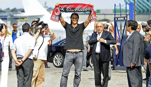 Milan-Neuzugang Zlatan Ibrahimovic spielte in Italien bereits für Juve und Inter