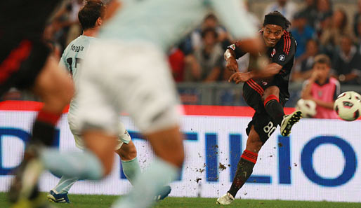 Ronaldinho und Milan kamen zuletzt gegen Lazio nicht über ein 1:1 hinaus