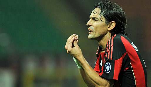Wird in dieser Saison nicht mehr für den AC Milan auflaufen können: Filippo Inzaghi