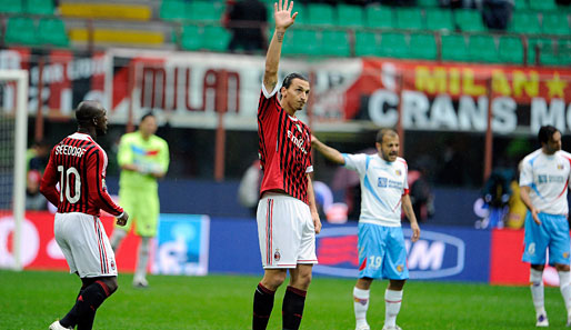 Zlatan Ibrahimovic war gegen Catania der Matchwinner für Milan