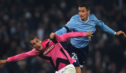 "Il Panzer" Miroslav Klose möchte mit Lazio den Anschluss an die Tabellenspitze halten