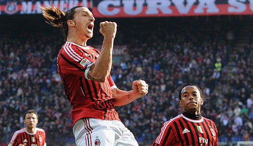 AC Milan marschiert in der Serie A vorne weg. Zwei Garanten dafür: Zlatan Ibrahimovic und Robinho
