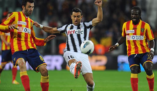 Juventus Turin ließ gegen Lecce zwei Zähler liegen
