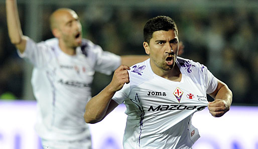 David Pizarro traf gegen Bergamo vom Punkt zum 1:0 und ebnete den Weg zum Sieg