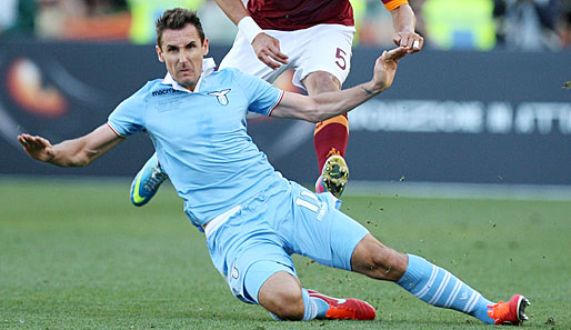 Miroslav Klose gewann dieses Jahr mit Lazio die Coppa Italia gegen AS Roma