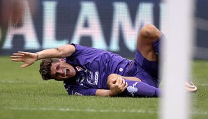 Mario Gomez verletzte sich am 15. Septmeber im Spiel gegen Cagliari
