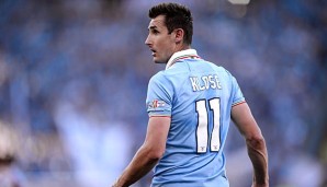 Miroslav Klose gab gegen Atalanta Bergamo sein Comeback nach seiner Fuß-Operation