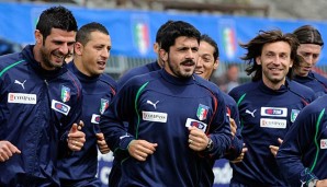 Gattuso und Pirlo spielten auch zusammen in der italienischen Nationalmannschaft