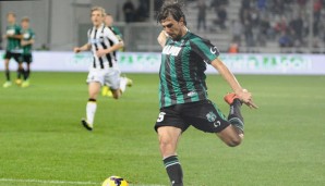 Francesco Acerbi läuft in der Serie A für Sassuolo auf