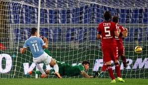 Miroslav Klose mit seinem ersten Streich - 2:0 für Lazio