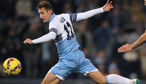Miroslav Klose leidet seit dem Spiel gegen Cesena unter Rückenschmerzen