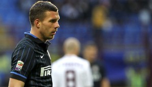 Lukas Podolski wird auch bei Inter nicht glücklich