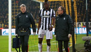 Paul Pogba verletzte sich im Spiel gegen Dortmund schwer am Oberschenkel