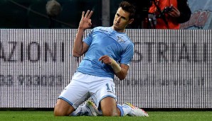 Miroslav Klose von Lazio Rom bringt es in dieser Saison auf vier Tore in der Serie A TIM