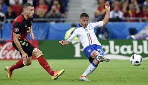 Emanuele Giaccherini traf für Italien im ersten EM-Gruppenspiel gegen Belgien
